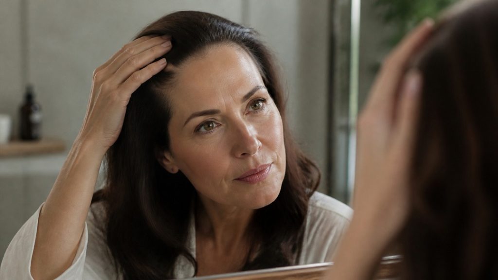 hair thinning in perimenopause