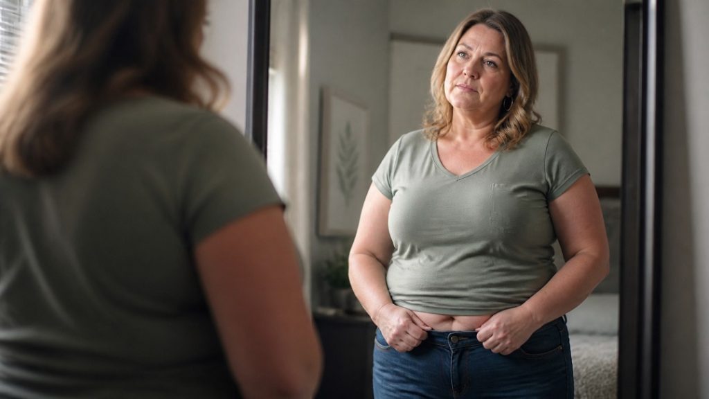 belly fat in perimenopause